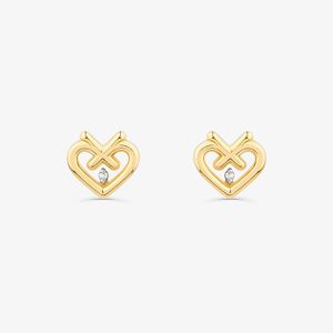 Brinco em Ouro Amarelo com Diamante