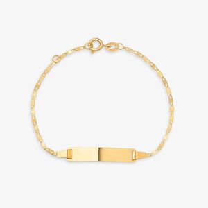 Pulseira Infantil Personalizável em Ouro Amarelo 18K - 13CM