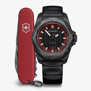 Relógio Victorinox Masculino I.N.O.X. Automatic com Caixa de Carbono em Silicone Preto Ed. Lim.