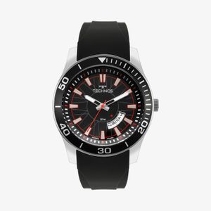 Relógio Technos Masculino Racer com Pulseira de Silicone Preta 2115KSN/8P