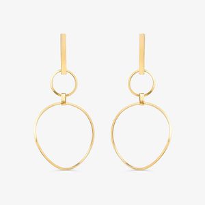 Brinco Argolas em Ouro Amarelo 18k