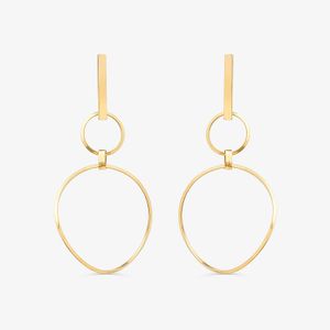 Brinco Argolas em Ouro Amarelo 18k