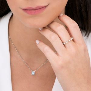 Colar com Safira e Topázio Azul em Prata 925