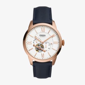 Relógio Fossil Automático Masculino em Couro Azul ME3171/0JN