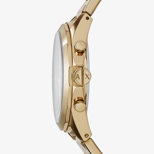 Relogio Armani Exchange Cronógrafo Masculino em Aço Dourado