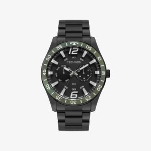 Relógio Technos Masculino Racer em Aço Preto 6P25CC/1P