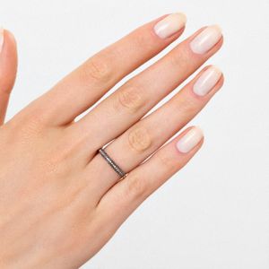 Anel com Diamante em Ouro Rosé 18k