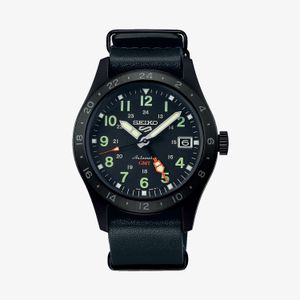 Relógio Seiko 5 Sports Automático em Couro Preto SSK025K1