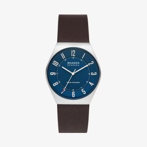 Relógio Skagen Solar Masculino em Couro Marrom SKW6838B1