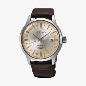 Relógio Seiko Presage Masculino em Couro Marrom SSK041J1