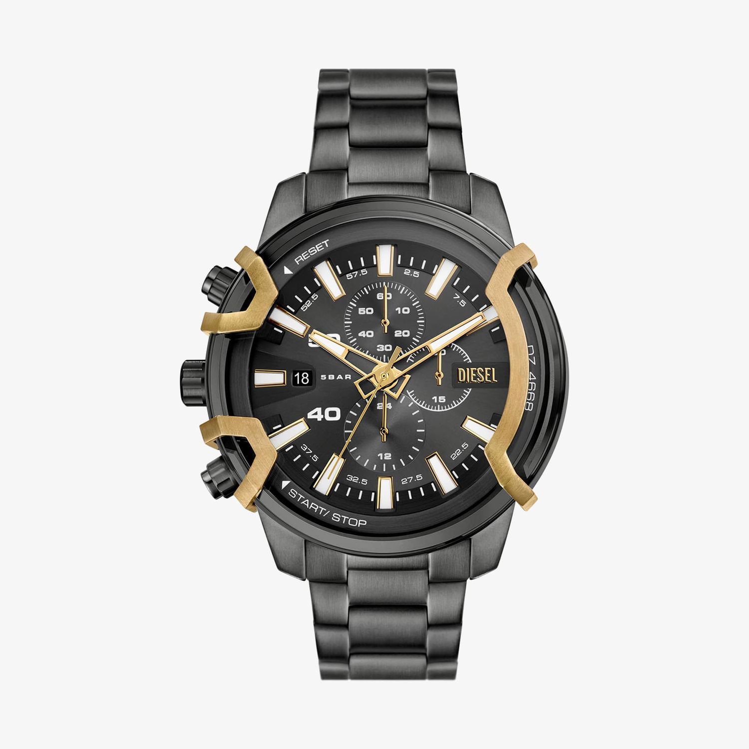 Relógio Diesel Griffed Cronógrafo Masculino em Aço Grafite