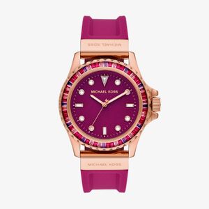 Relógio Michael Kors Feminino em Silicone Rosa MK7441/2JN