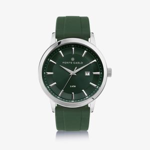Relógio Monte Carlo Classic Masculino em Silicone Verde
