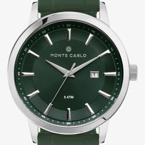 Relógio Monte Carlo Classic Masculino em Silicone Verde