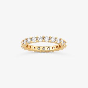 Anel Cravejado em Prata 925 com Banho de Ouro Amarelo 18k
