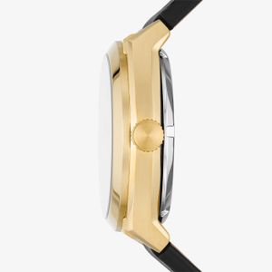 Relógio Fossil Masculino Automático com Pulseira de Couro Preto ME3208/0P