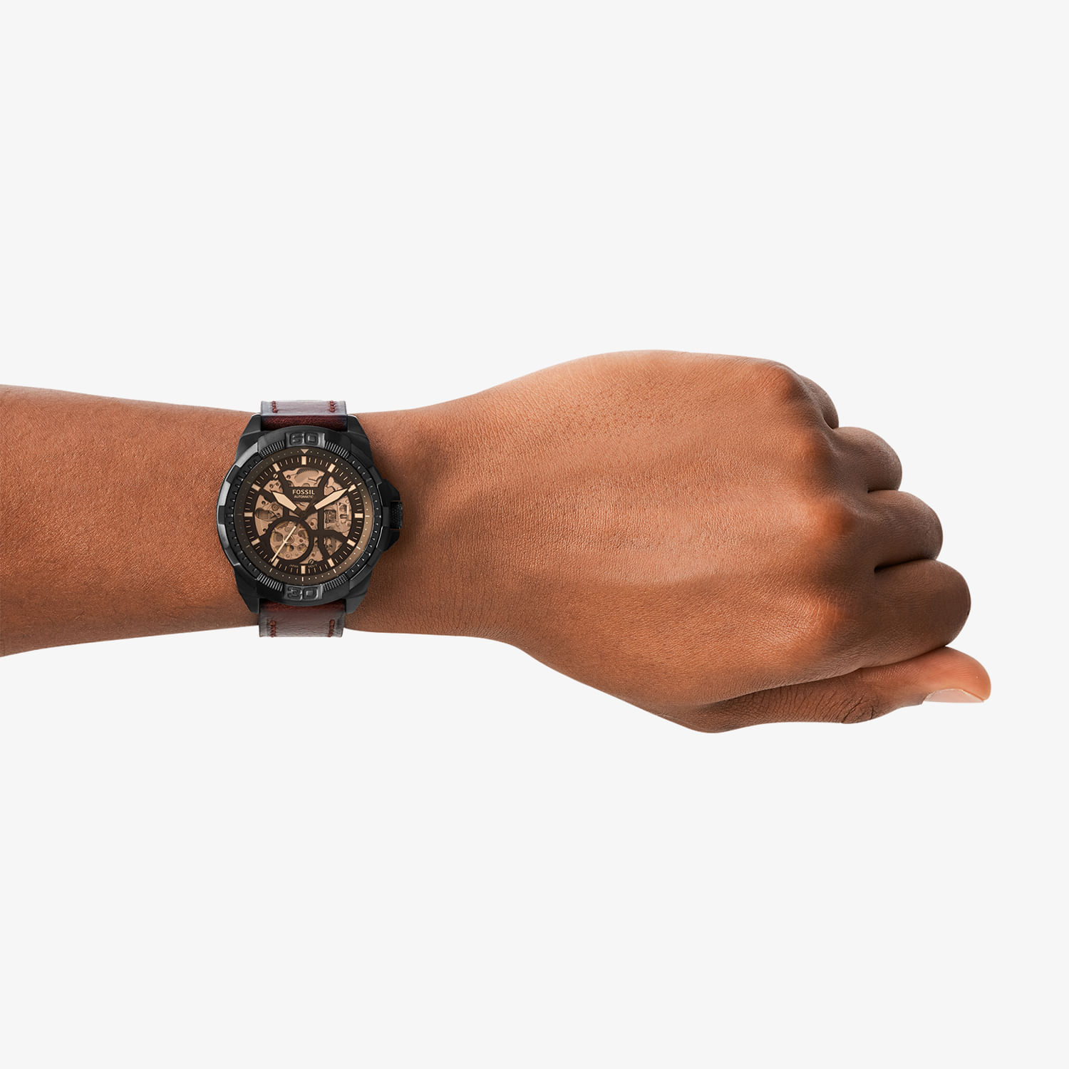 Relógio Fossil Bronson Masculino Automático em Couro ME3219/0PN