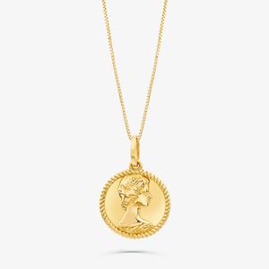 Pingente Moeda em Ouro Amarelo 18k
