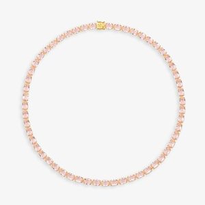 Colar Cravejado em Prata 925 com Banho de Ouro Amarelo 18k