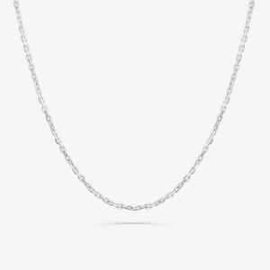 Corrente Malha Cartier em Ouro Branco 18k - 70 cm