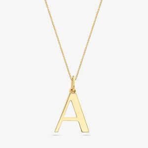 Pingente  Letra A em Ouro Amarelo 18K