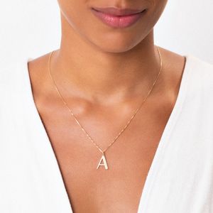 Pingente  Letra A em Ouro Amarelo 18K