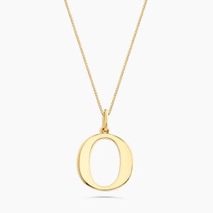 Pingente Letra O em Ouro Amarelo 18K
