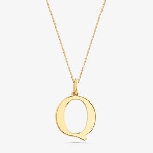 Pingente Letra Q em Ouro Amarelo 18K