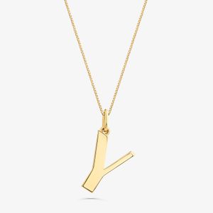 Pingente Letra Y em Ouro Amarelo 18K