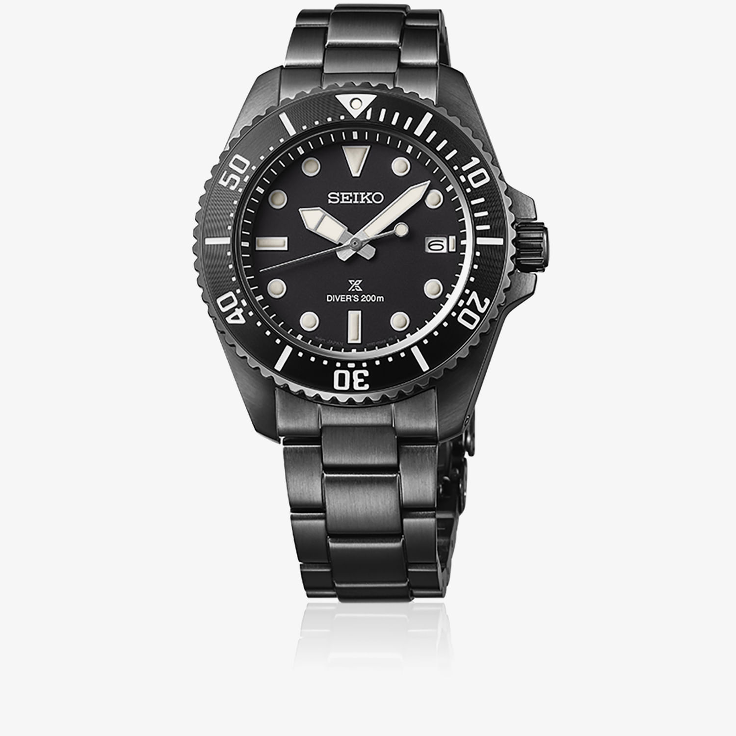 Relógio Seiko Prospex Solar Diver Masculino em Aço SNE599P1