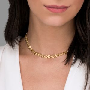Colar em Ouro Amarelo com Diamantes