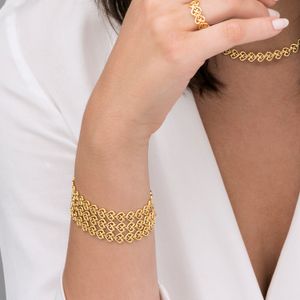 Pulseira em Ouro Amarelo com Diamante - 19 cm