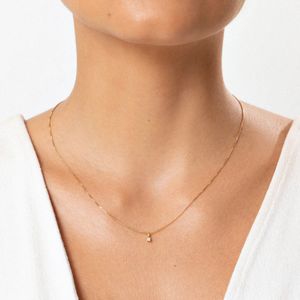 Pingente com 5 Pontos de Diamantes em Ouro Amarelo 18k