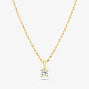 Pingente com 10 Pontos de Diamantes em Ouro Branco 18k
