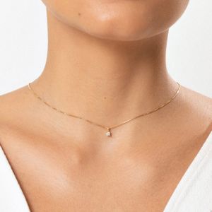 Pingente com 10 Pontos de Diamantes em Ouro Branco 18k