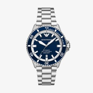 Relógio Emporio Armani Automático Masculino em Aço Prateado AR60079B1