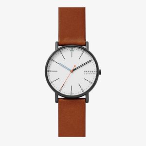 Relógio Skagen Signatur Masculino em Couro Marrom SKW6374B1