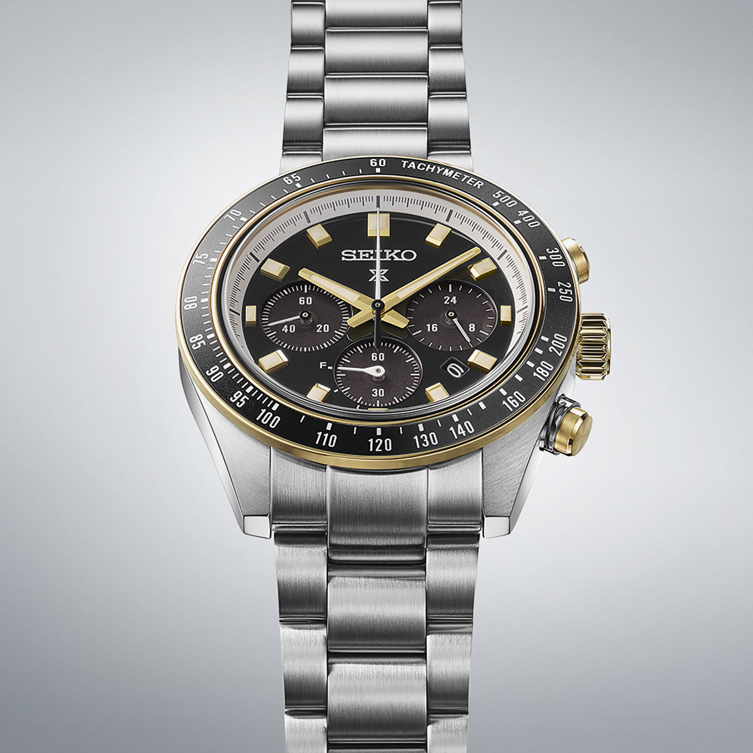 Relógio Seiko Solar Prospex Speedtimer com Lente de Safira