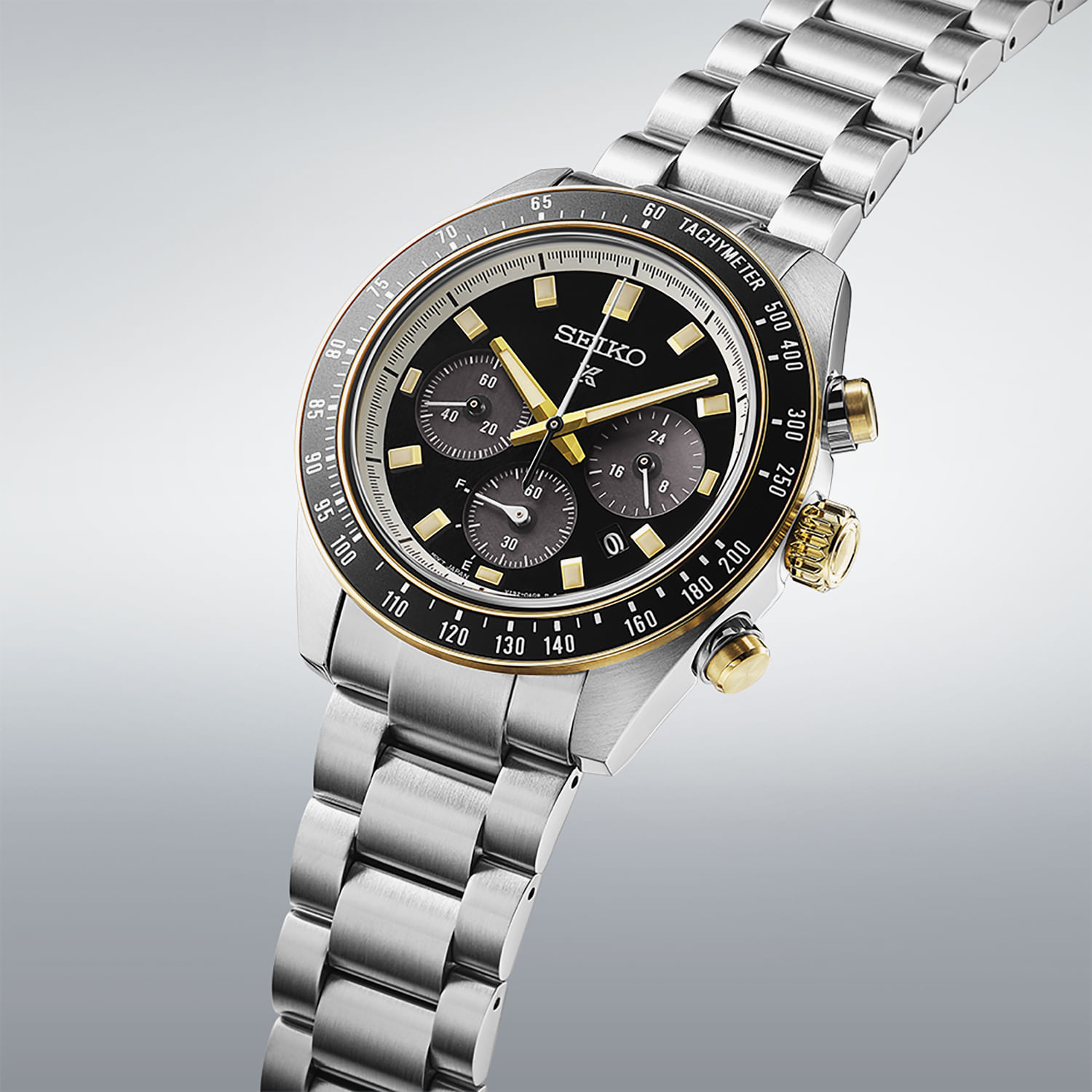 Relógio Seiko Solar Prospex Speedtimer com Lente de Safira