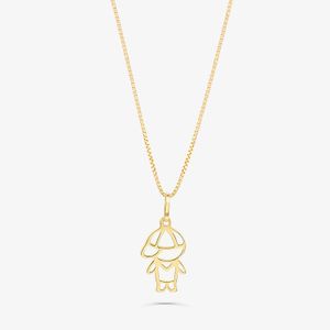 Pingente Menino em Ouro Amarelo 18k