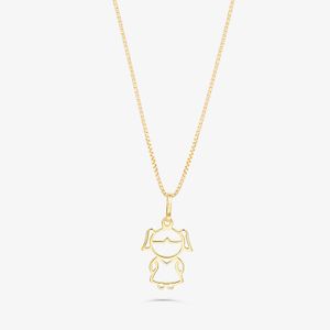 Pingente Menina em Ouro Amarelo 18k