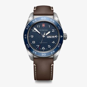 Relógio Victorinox Masculino Swiss Army em Aço Inoxidável e Couro 242040