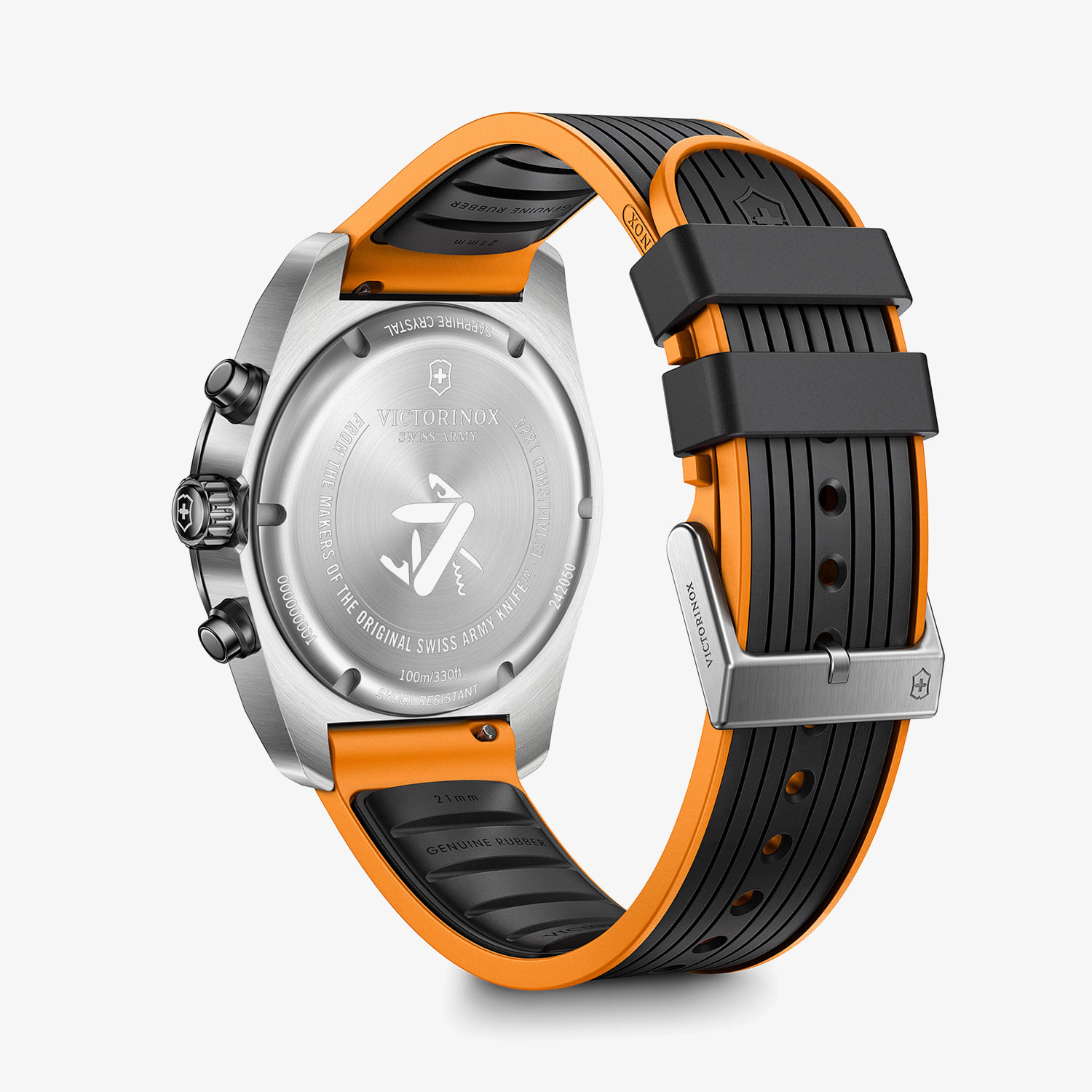 Relógio Victorinox Masculino Swiss Army Cronógrafo em Silicone