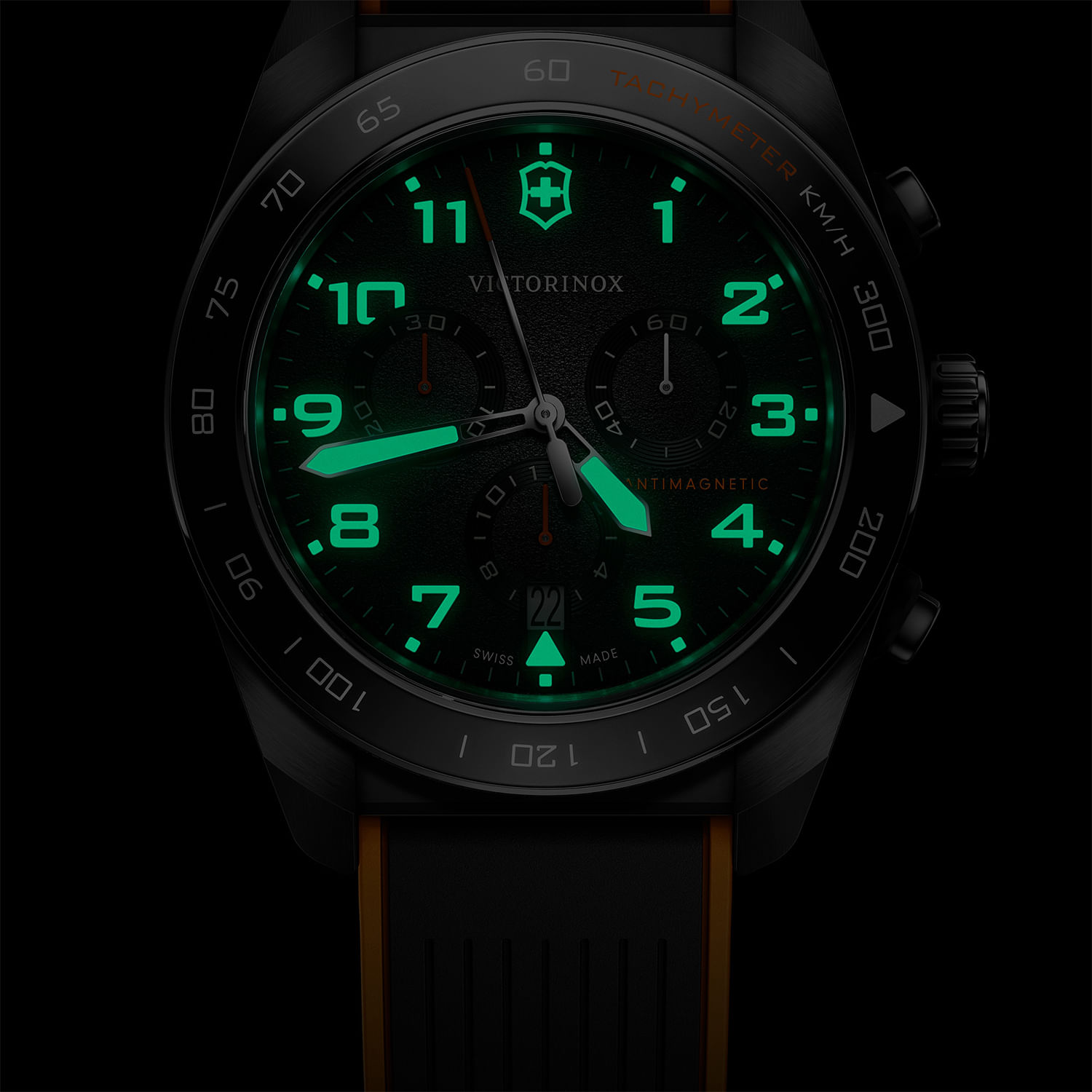 Relógio Victorinox Masculino Swiss Army Cronógrafo em Silicone