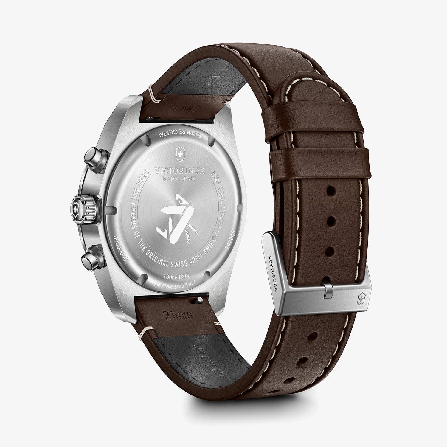 12/23.24 モカ様 Relógio Victorinox Masculino Swiss Army Cronógrafo em Aço