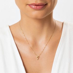 Pingente Menino com Diamante em Ouro Amarelo 18k