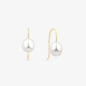 Brinco com Pérola em Ouro Amarelo 18k