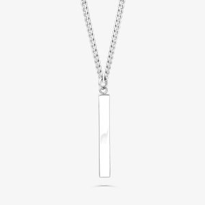 Colar Masculino Placa em Aço