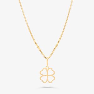 Pingente Trevo em Ouro Amarelo 18k