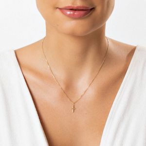 Pingente Cruz em Ouro Amarelo 18k